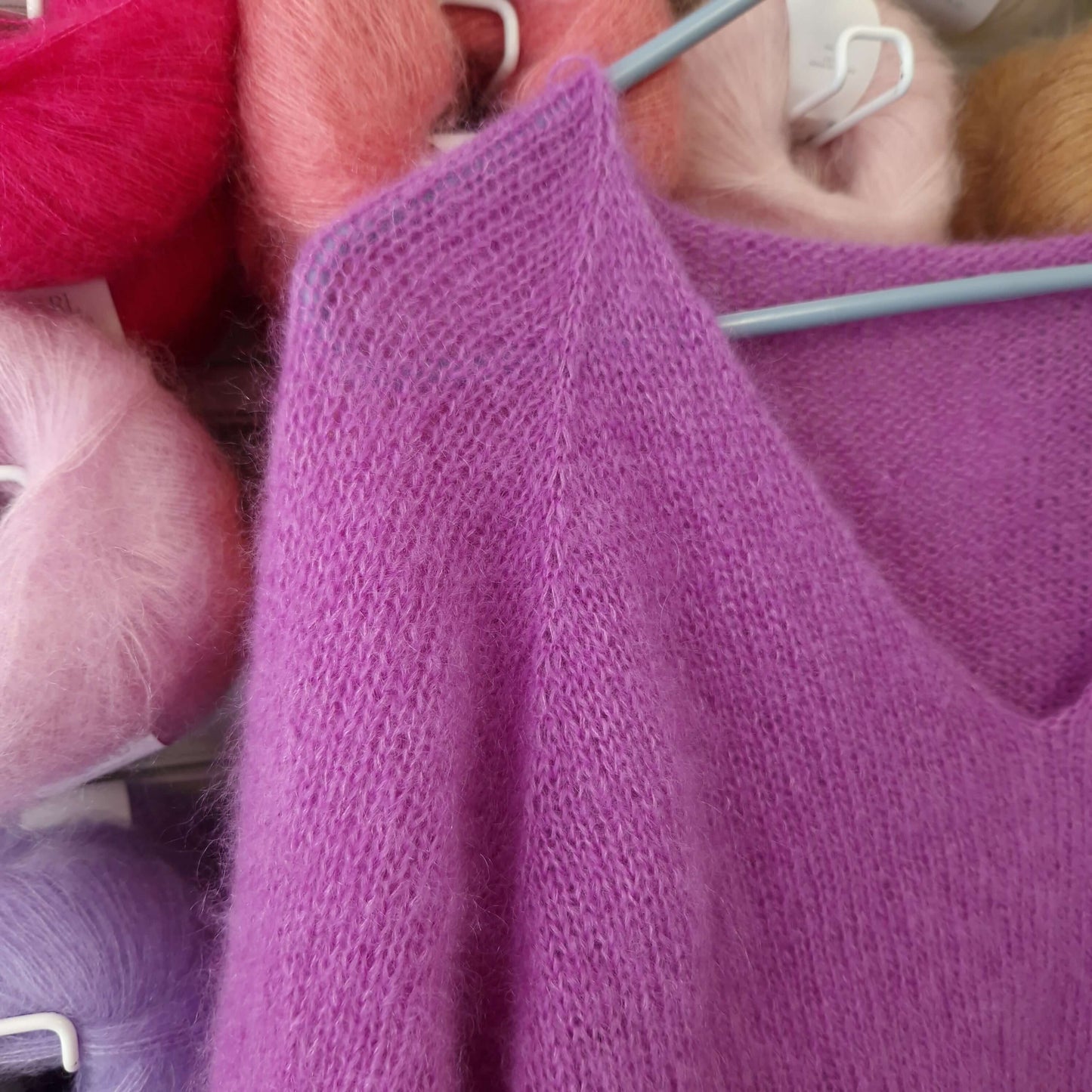 Dye lot remnants Majo Garn Pearl Mohair