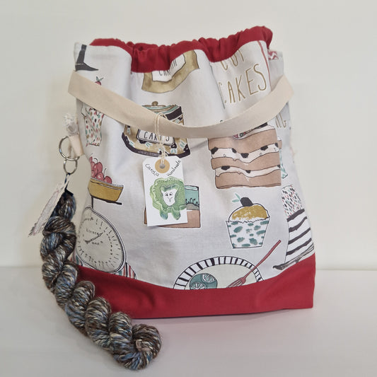 Iso projektipussi neulojalle & käsin kehrätty lanka – Carelia Handmade