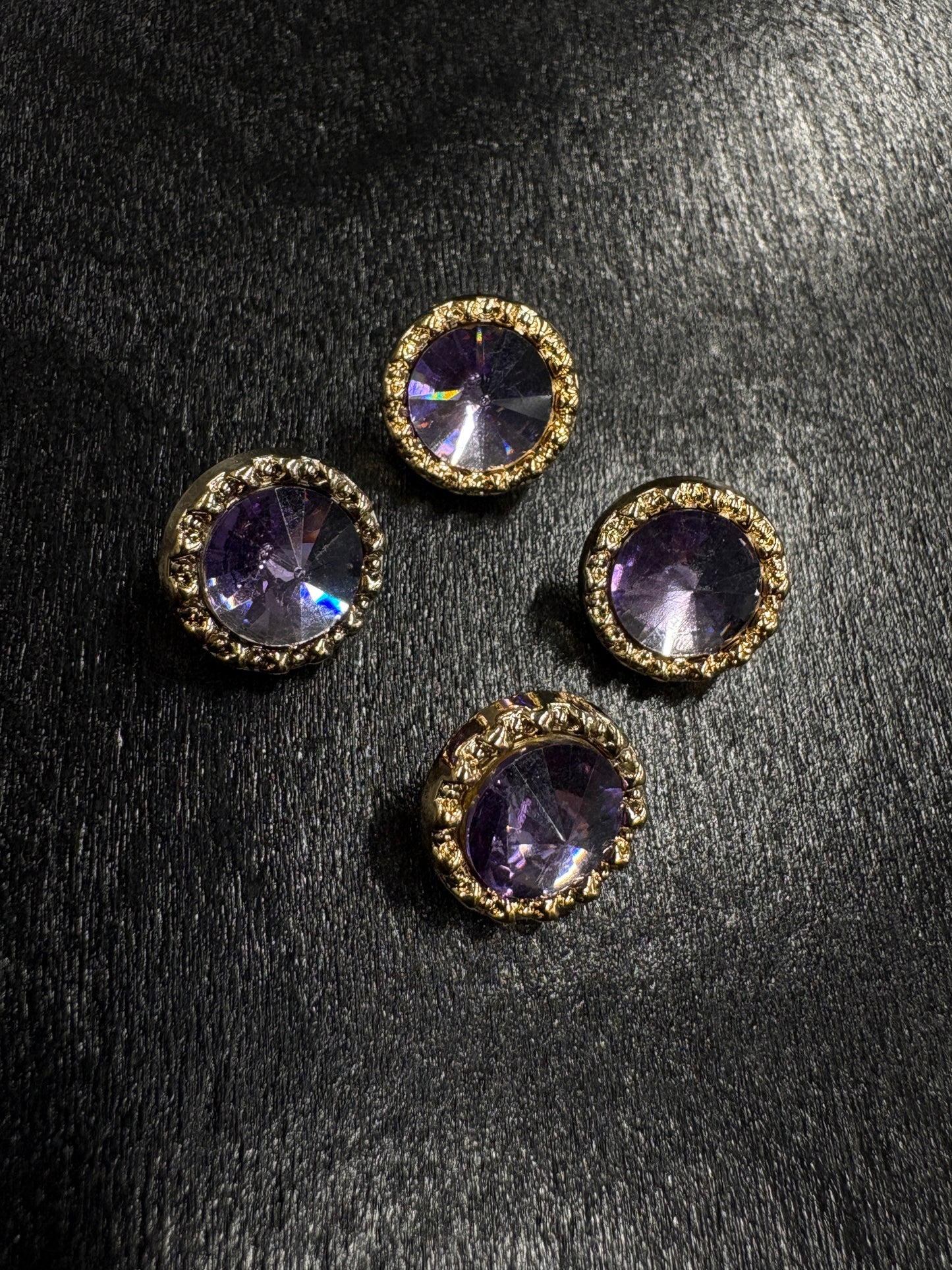 Strassinappi Lila, ø 1,2mm