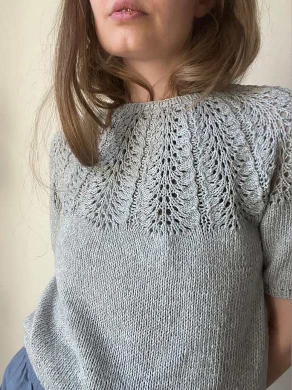 Le Knit Palme Tee – Knitting Pattern (English Version)