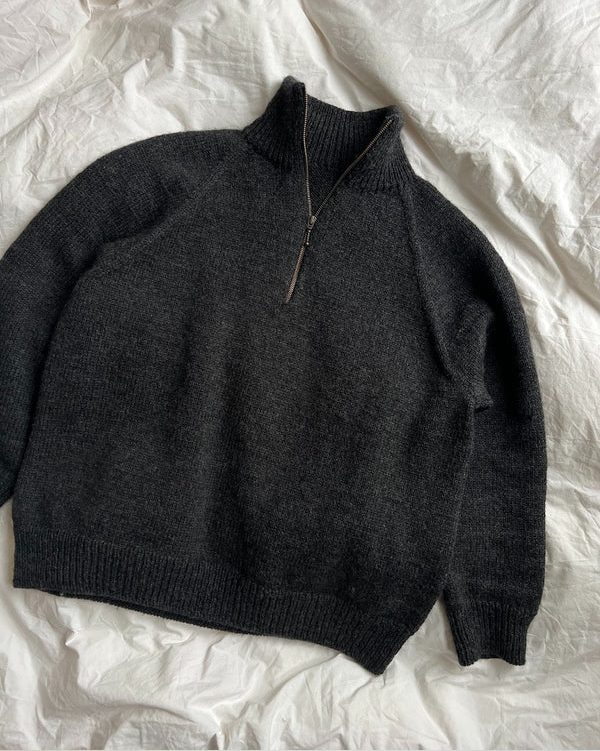 PetiteKnit Zipper Sweater Light - Miesten neulepaita - neuleohje suomeksi