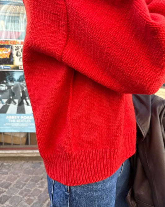 PetiteKnit Scarlet Sweater (FI) - neuleohje suomeksi