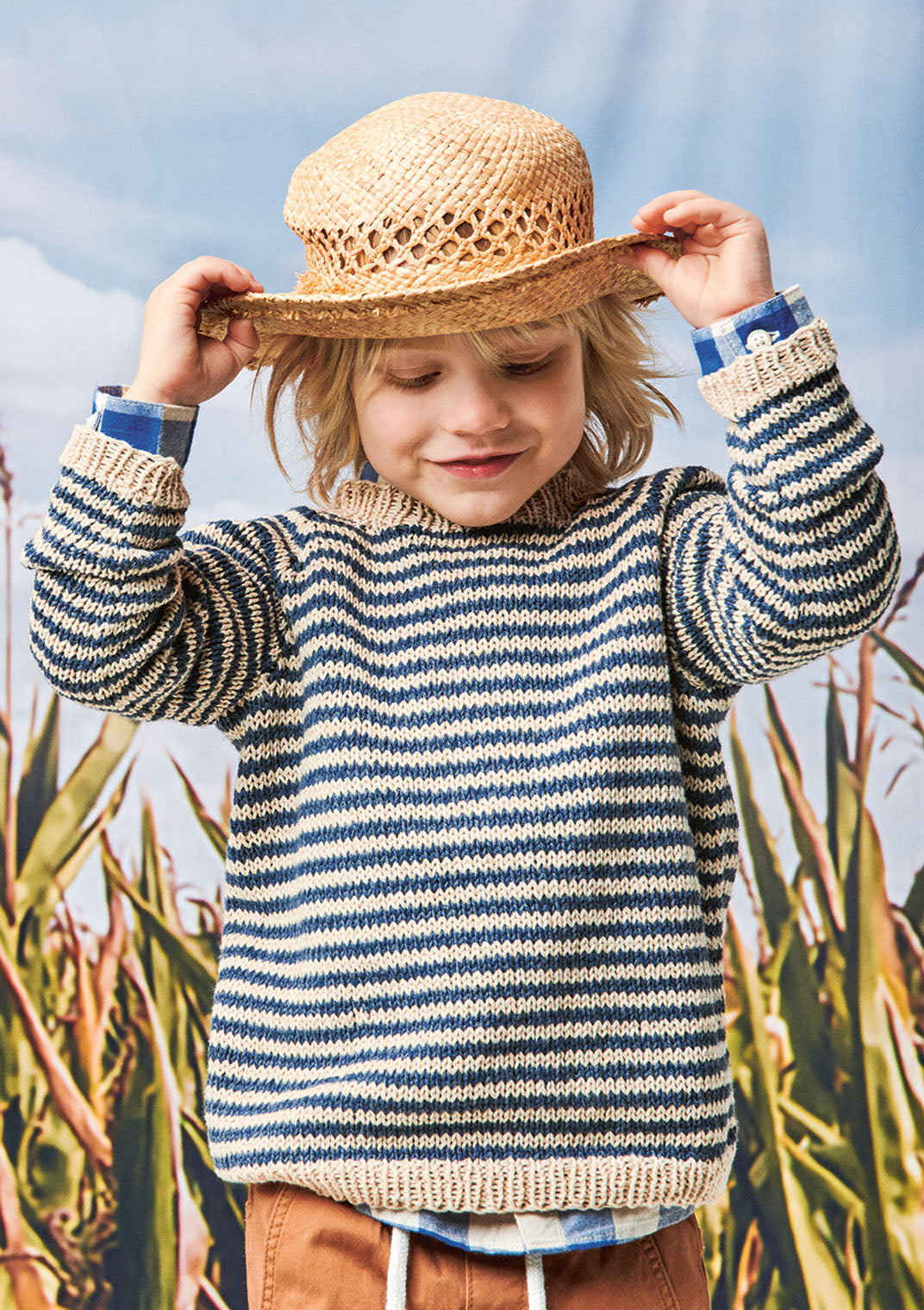 Raitaneule lapsille (ilmainen neuleohje) - Sandnes Garn