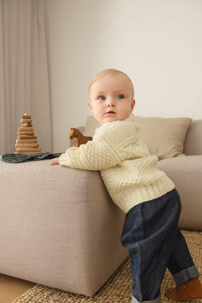 Sandnes Garn 2412 Guernsey Sweater Baby (englanninkielinen neuleohje)