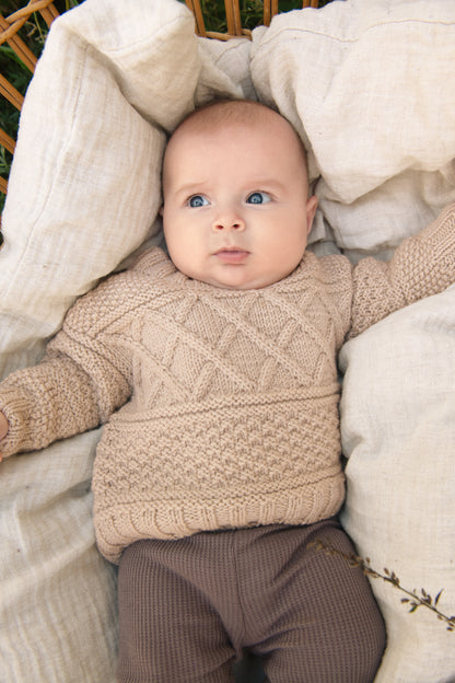 Sandnes Garn 2412 Guernsey Sweater Baby (englanninkielinen neuleohje)