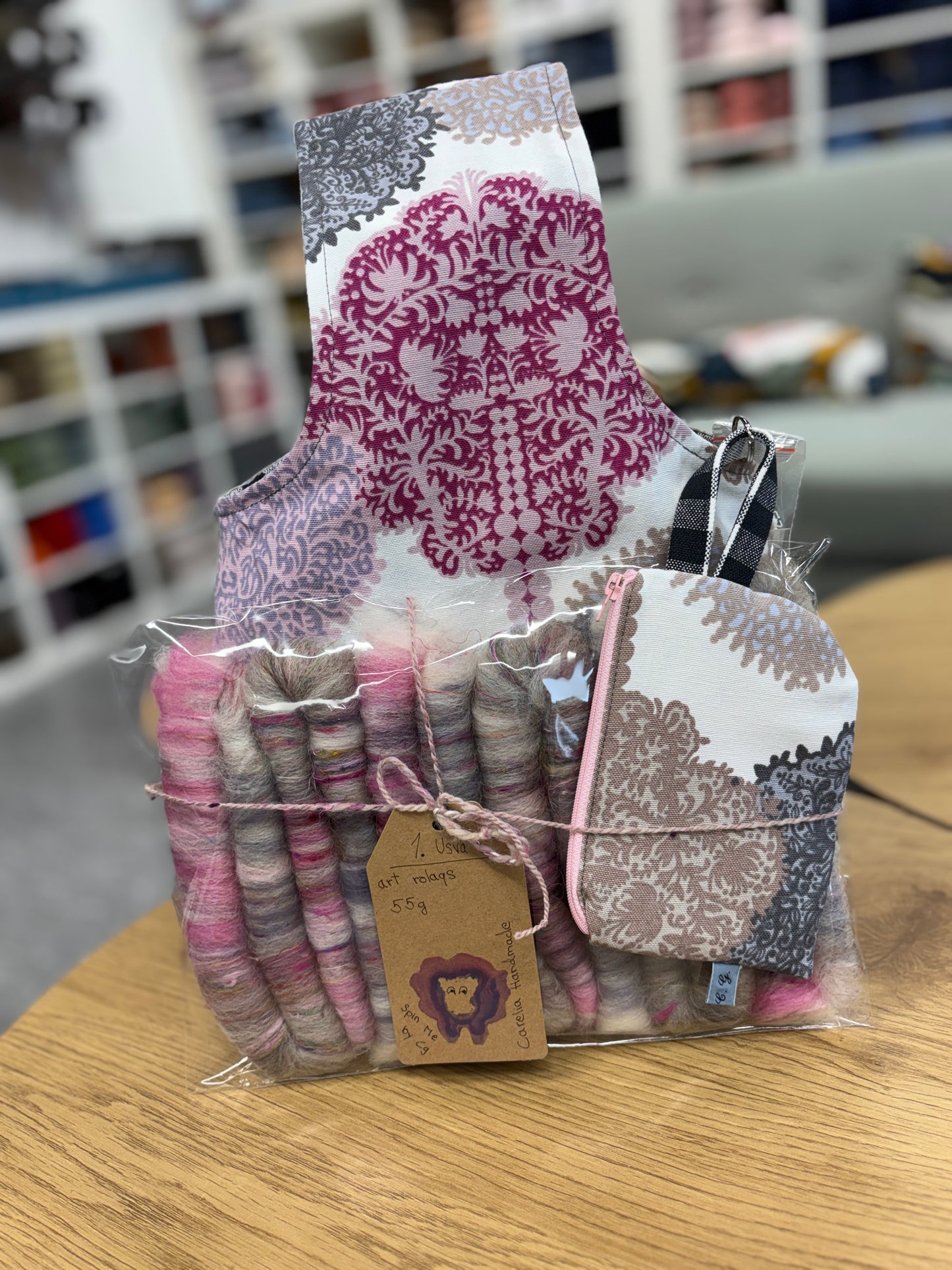 Käsivarrellaan projektipussi & villat