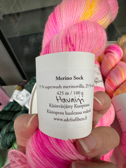Adelia Fibres Merino Sock -merinosukkalanka