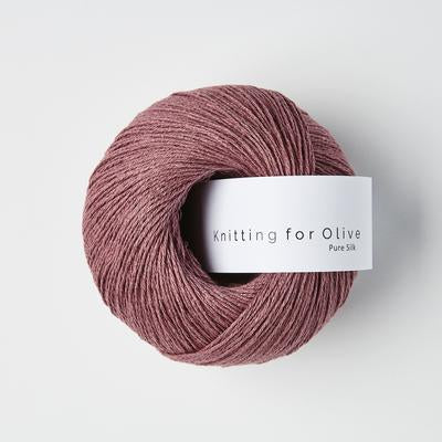 Knitting for Olive Pure Silk väriss Plum rose