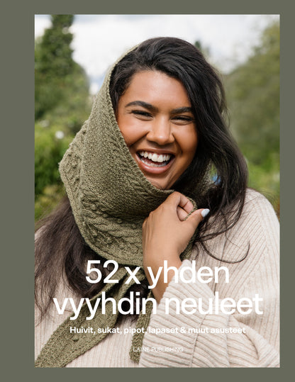 52 x yhden vyyhdin neuleet 