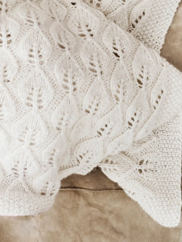Le Knit Bella Blanket, English knitting pattern