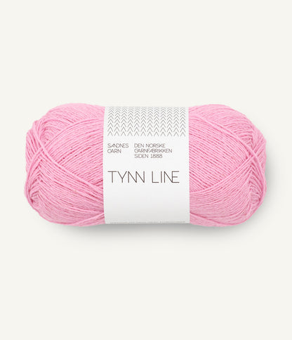 Sandnes Garn Tynn Line - ohut pellavasekoitelanka kesäneuleisiin, vaaleanpunainen 4813 Pink Lilac lanka
