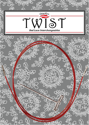 ChiaoGoo Twist Red Interchangeable Cables, Large
