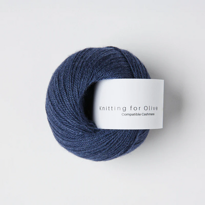 Knitting for Olive Compatible Cashmere Navy Blue