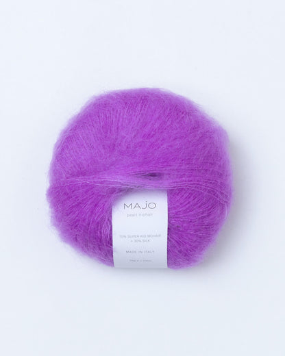 majo garn pearlmohair värissä Mauve