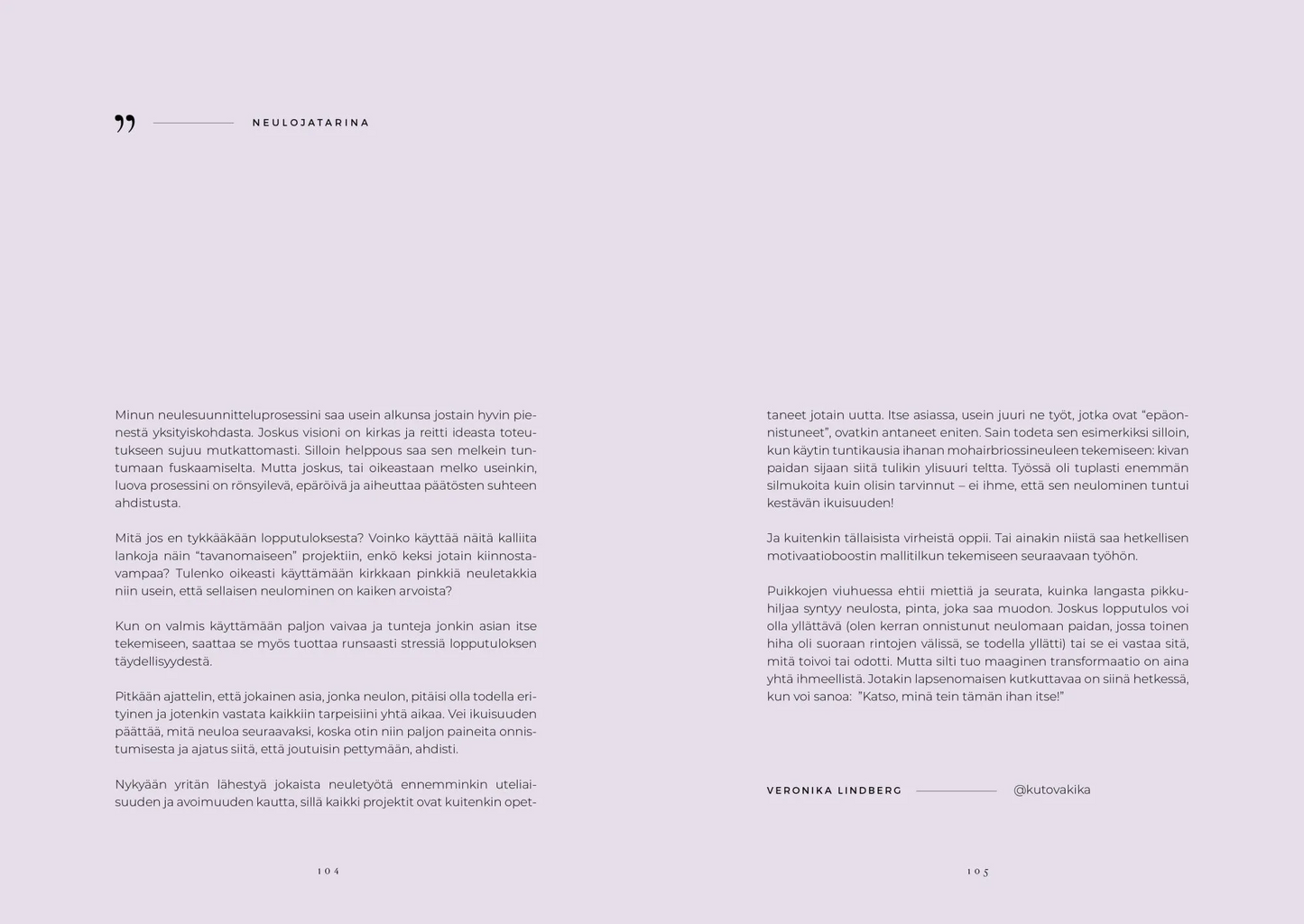 Knits and Bits of Life -neulepäiväkirja