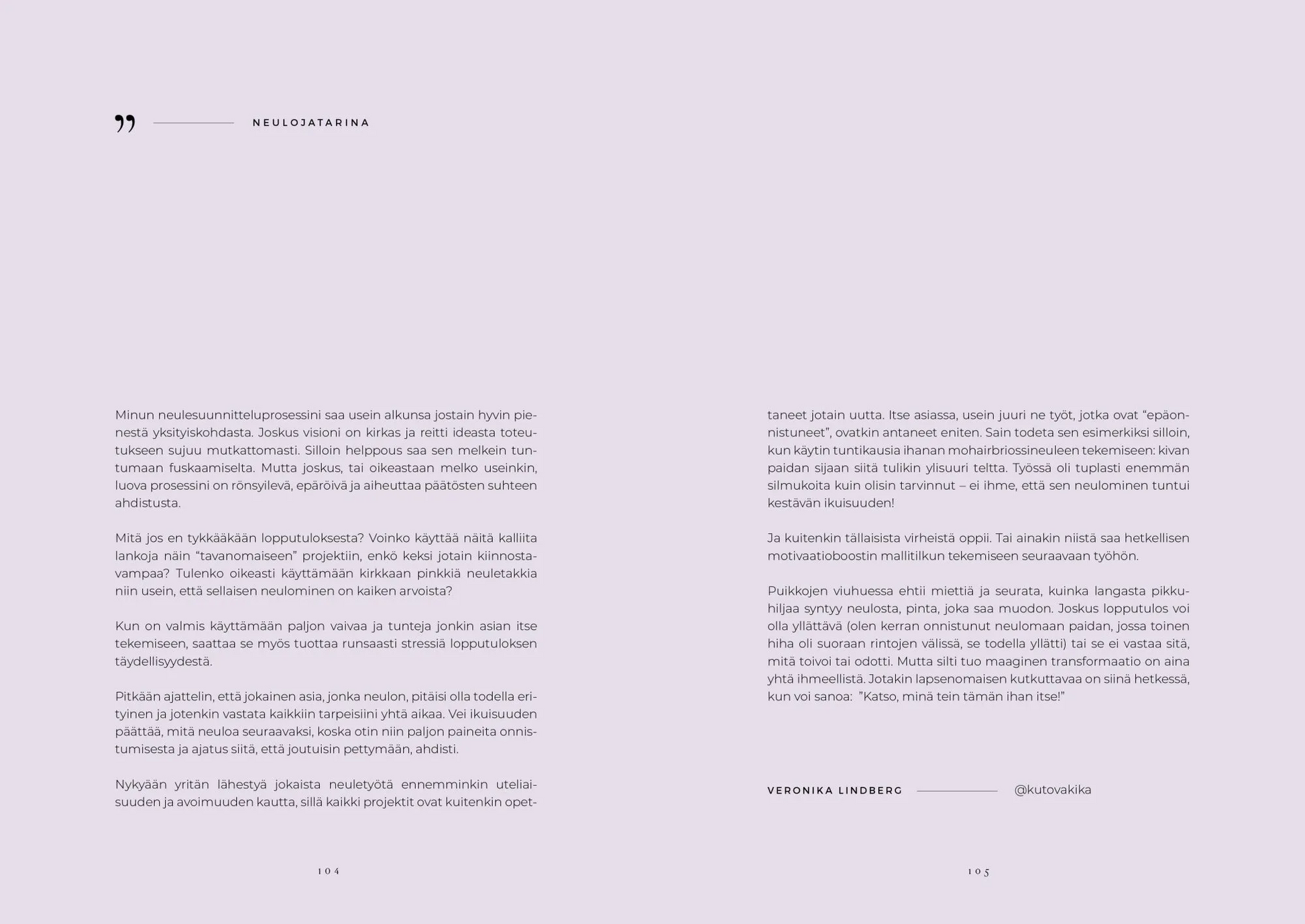 Knits and Bits of Life -neulepäiväkirja