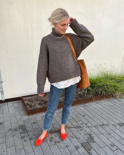 PetiteKnit Chestnut Sweater (FI) - neuleohje suomeksi
