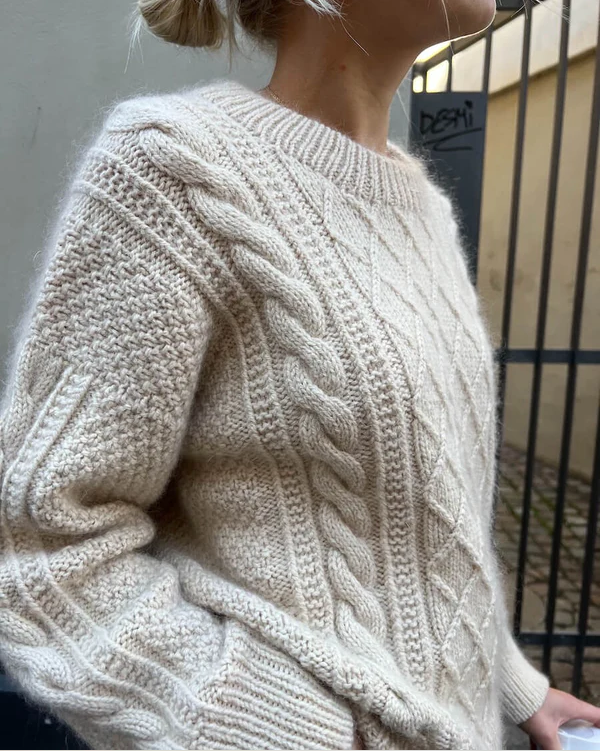 PetiteKnit Moby Sweater  - Neulepaita - neuleohje suomeksi