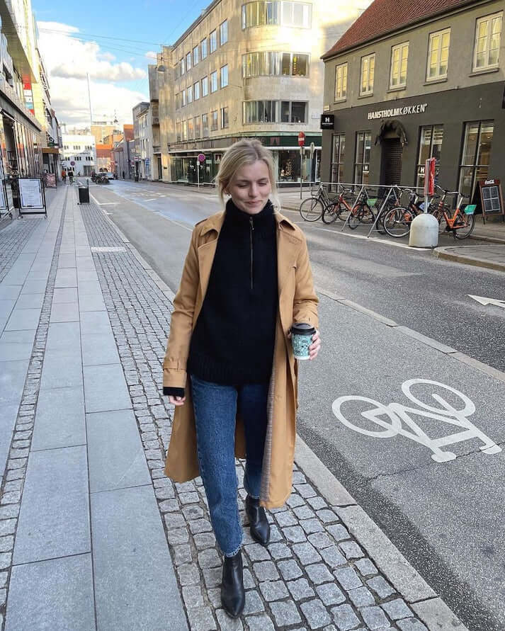 PetiteKnit Zipper Sweater tumma