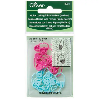 Pikalukittavat silmukkamerkit, Clover