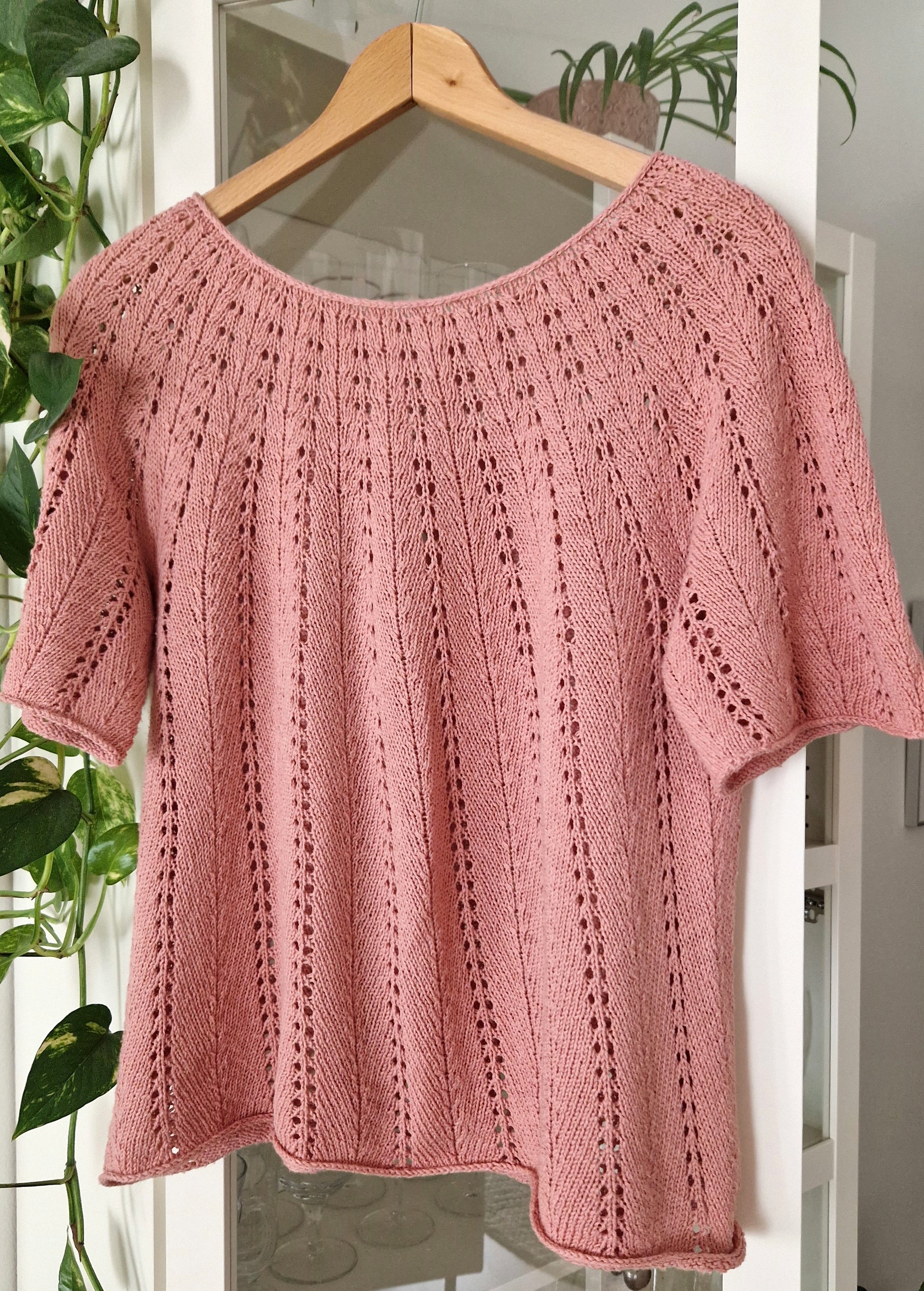 knitting for olive pure silk lnagasta neulottu pusero