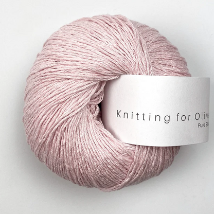 Knitting for Olive Pure Silk silkkilanka 
vaaleanpunaisena